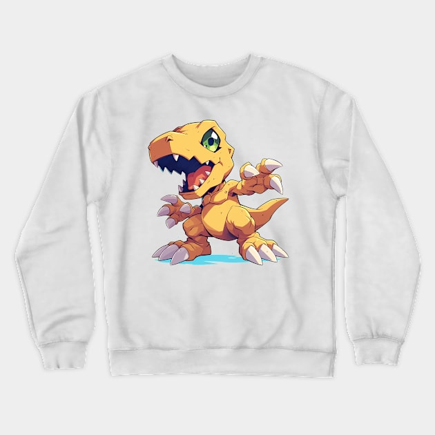 agumon Crewneck Sweatshirt by Stephanie Francoeur Art